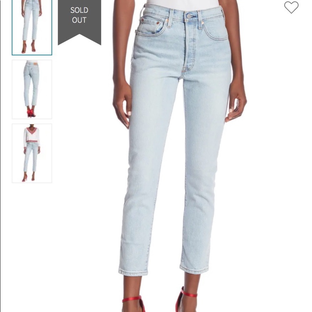 Levi 501 skinny jeans - light wash